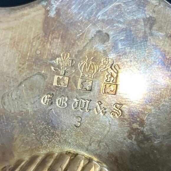 Brooklyn Antique Silver Plate Foot Trinket Dish E.G. Webster Son Patina Vintage - Picture 10 of 10